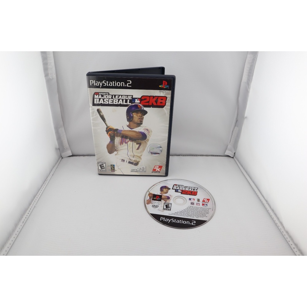Major League Baseball 2k8 (Sony PlayStation 2, PS2, 2007) Game and Case Tested
